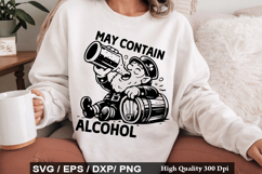 Funny Drinking St Patrick's Day SVG Design -May Contain Alco Product Image 4