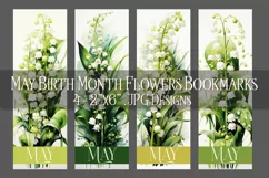 Floral Bookmark, May Bookmark, Lily of the Valley Bookmarks Product Image 1