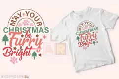 Christmas Funny Dog Saying SVG t-shirt Design Product Image 2
