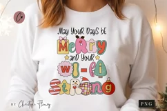Be Merry And Your Wifi Strong PNG | Christmas Sublimation Product Image 2