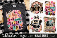 Trendy Mama PNG , Retro Collage Mama 4 Designs Sublimation Product Image 5