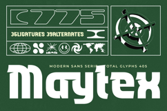 Maytex - Modern Sans Serif Font Product Image 1