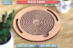 Maze Game Laser Cut Bundle, Wooden Puzzle Set, Board Game Product Image 5