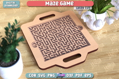 Maze Game Laser Cut Bundle, Wooden Puzzle Set, Board Game Product Image 7
