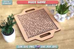 Maze Game Laser Cut Bundle, Wooden Puzzle Set, Board Game Product Image 9