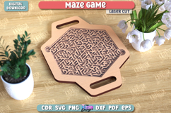 Maze Game Laser Cut Bundle, Wooden Puzzle Set, Board Game Product Image 10