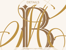 MB BM Wedding Monogram Logo | Elegant Initials Vector Product Image 4