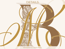 MB BM Wedding Monogram Logo | Elegant Initials Vector Product Image 7
