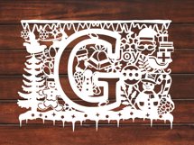 Christmas alphabets G SVG Product Image 2