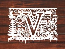 Christmas alphabets V SVG Product Image 3
