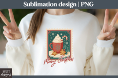 Christmas Postage Stamp, Cocoa mug Merry Christmas tote bag Product Image 2