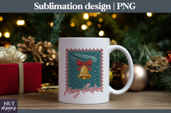 Christmas Postage Stamp, Ballerina Merry Christmas tote bag Product Image 3