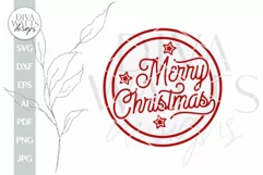 Merry Christmas SVG Christmas SVG Vintage Christmas Sign Product Image 2