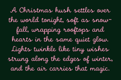 MISTLETOE COTTAGE CHRISTMAS Script Font Product Image 3