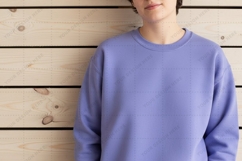 Solid lavender T-shirt Mockup Design Product Image 1