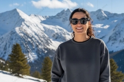 Mountain adventure grey T-shirt Mockup Design Product Image 1