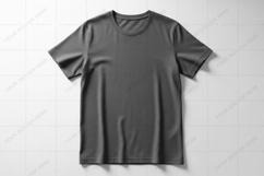 Men's gray crew neck T-shirt Mockup Design Product Image 1
