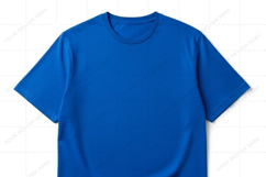 Solid blue T-shirt Mockup Design Product Image 1
