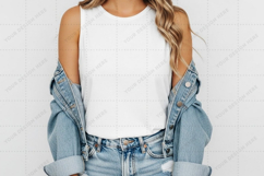 White T-shirt Mockup Design Product Image 1