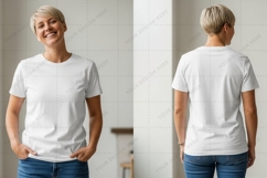 White T-shirt Mockup Design Product Image 1