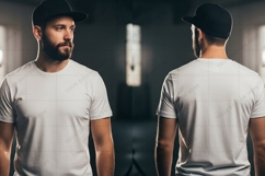 Men's casual T-shirt Mockup Design Product Image 1