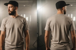 Men's casual T-shirt Mockup Design Product Image 1