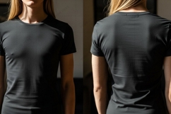 Black T-shirt Mockup Design Product Image 1