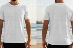 Men's classic white T-shirt Mockup Design Product Image 1