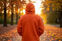 Autumn hoodie T-shirt Mockup PNG Design Product Image 1