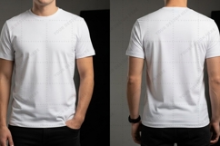Men's white T-shirt Mockup Design Product Image 1