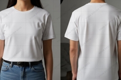 Blank white T-shirt Mockup Design Product Image 1