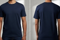 Navy blue T-shirt Mockup Design Product Image 1