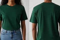 Dark green T-shirt Mockup Design Product Image 1