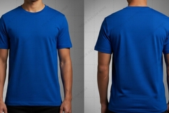 Royal blue T-shirt Mockup Design Product Image 1