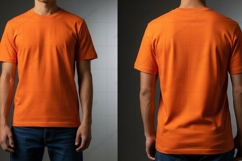 Bright orange T-shirt Mockup Design Product Image 1