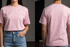 Pink T-shirt Mockup Design Product Image 1