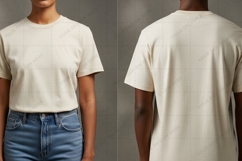 Men's classic white T-shirt Mockup Design Product Image 1