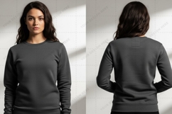 Women's long sleeve T-shirt Mockup Design Product Image 1