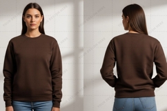 Brown T-shirt Mockup Design Product Image 1