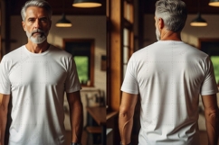 Men's classic white T-shirt Mockup Design Product Image 1