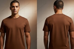 Brown T-shirt Mockup Design Product Image 1
