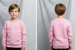 Pink kids sweatshirt T-shirt Mockup Design Product Image 1