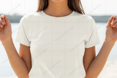 Minimalist white T-shirt Mockup Design Product Image 1