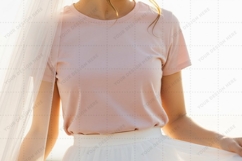 Light pink t-shirt mockup design Product Image 1