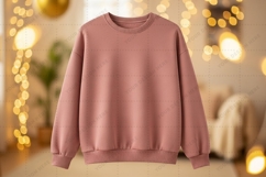 Cozy mauve sweatshirt Mockup Product Image 1