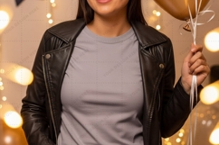 Casual grey t-shirt mockup design Product Image 1