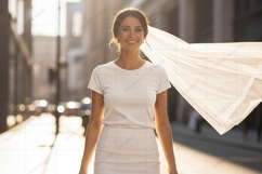 Casual white t-shirt mockup design Product Image 1