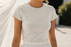 Minimalist white t-shirt mockup design Product Image 1