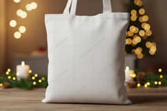 Elegant white tote bag mockup design Product Image 1