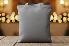 Modern gray tote bag mockup design Product Image 1
